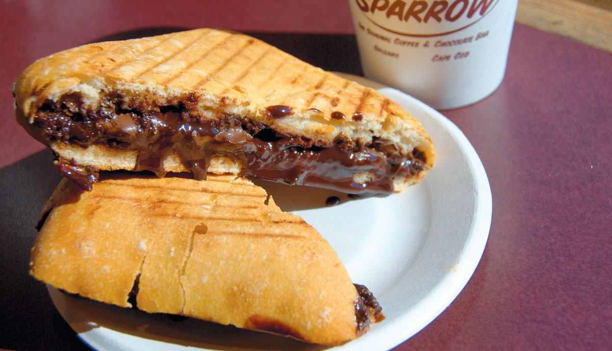 The Grilled Chocolate Sandwich at the Hot Chocolate Sparrow
