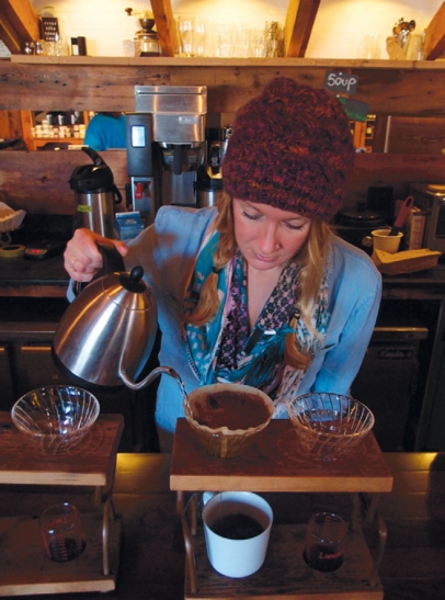 Snowy Owl Coffee Roasters offers pour-over coffee
