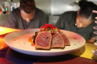 The tuna appetizer is a sure-to-please starter to your meal at Del Mar.