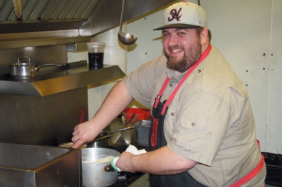 Chef Toby Hill handles lunch, dinner and Sunday brunch at The Belfry Inn. 
