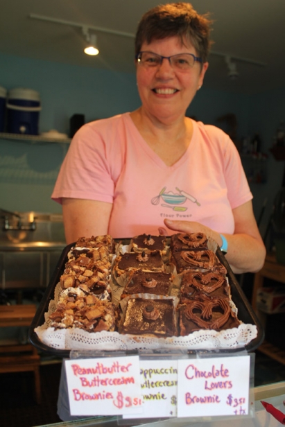 Cottage Street Bakery sells thick, creamy, buttercream brownies.