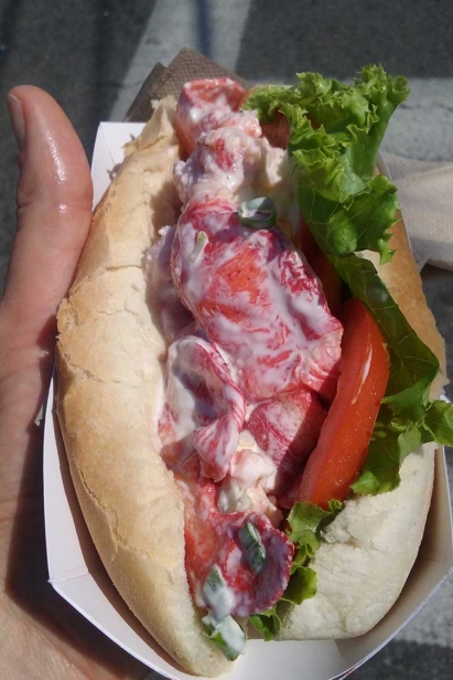 Lobster roll at The Red Shack in Provincetown, MA