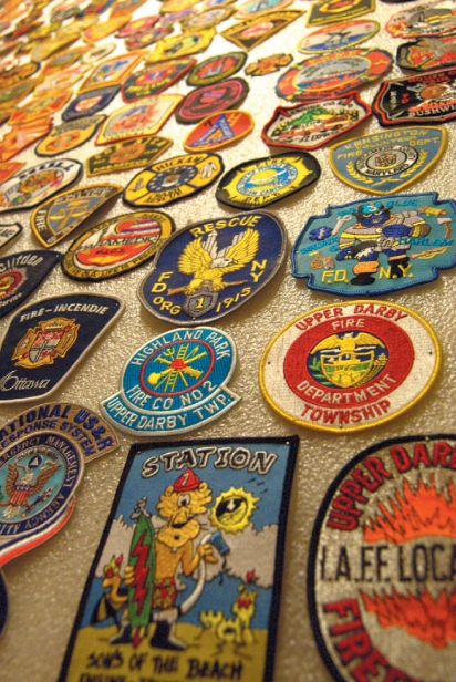 Various fireman patches