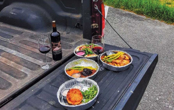 Tailgating Cape Cod-style, with food from the Belfry Inn & Bistro.