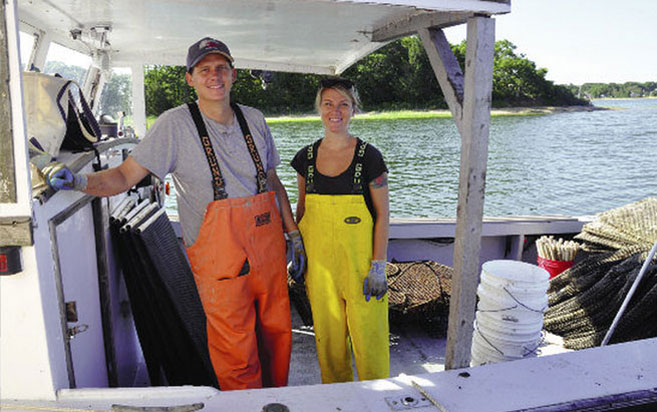 Pat and Jenny Ross goes oyster catching in Monk Cove